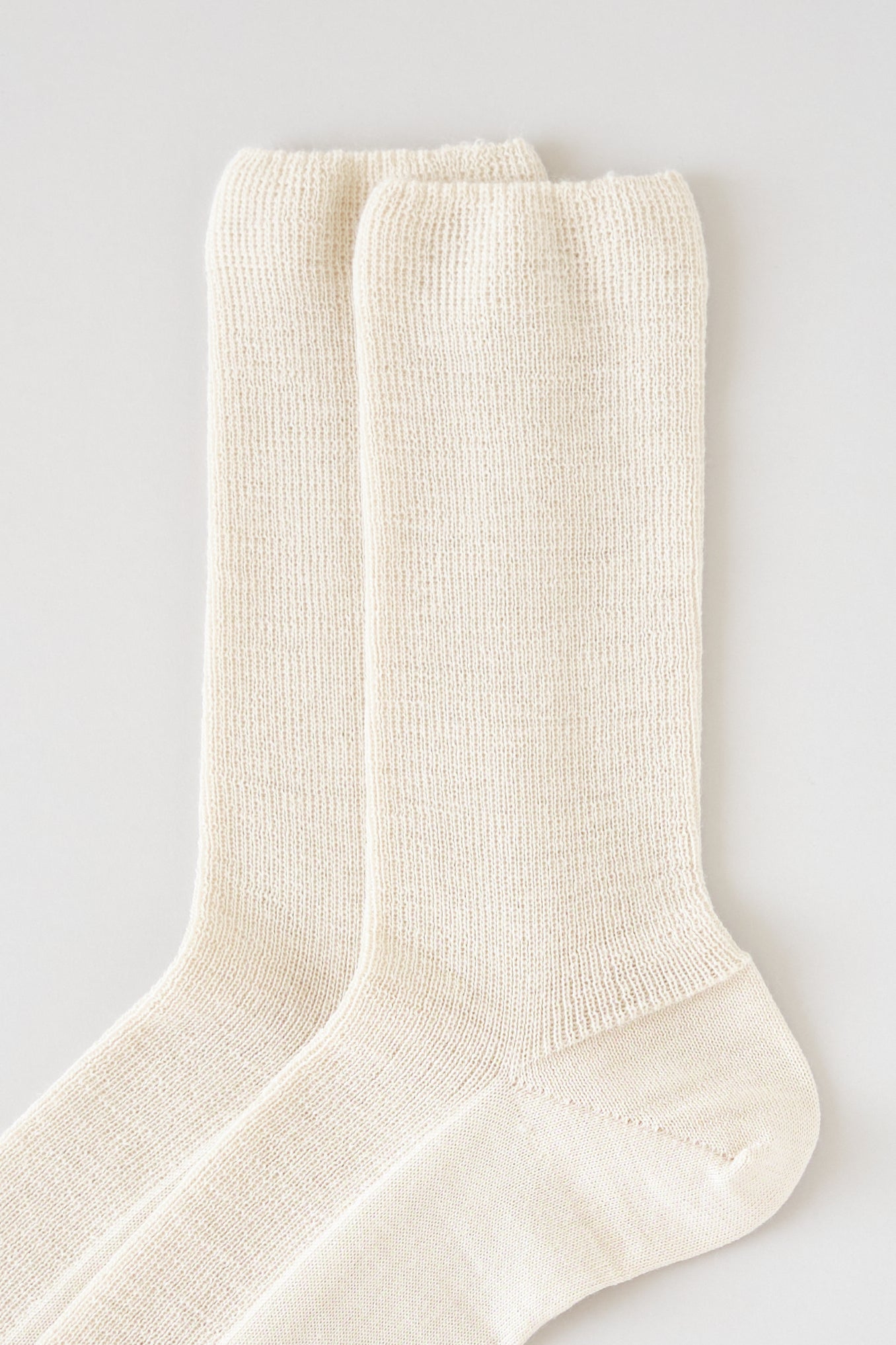 Organic wool socks – natural white