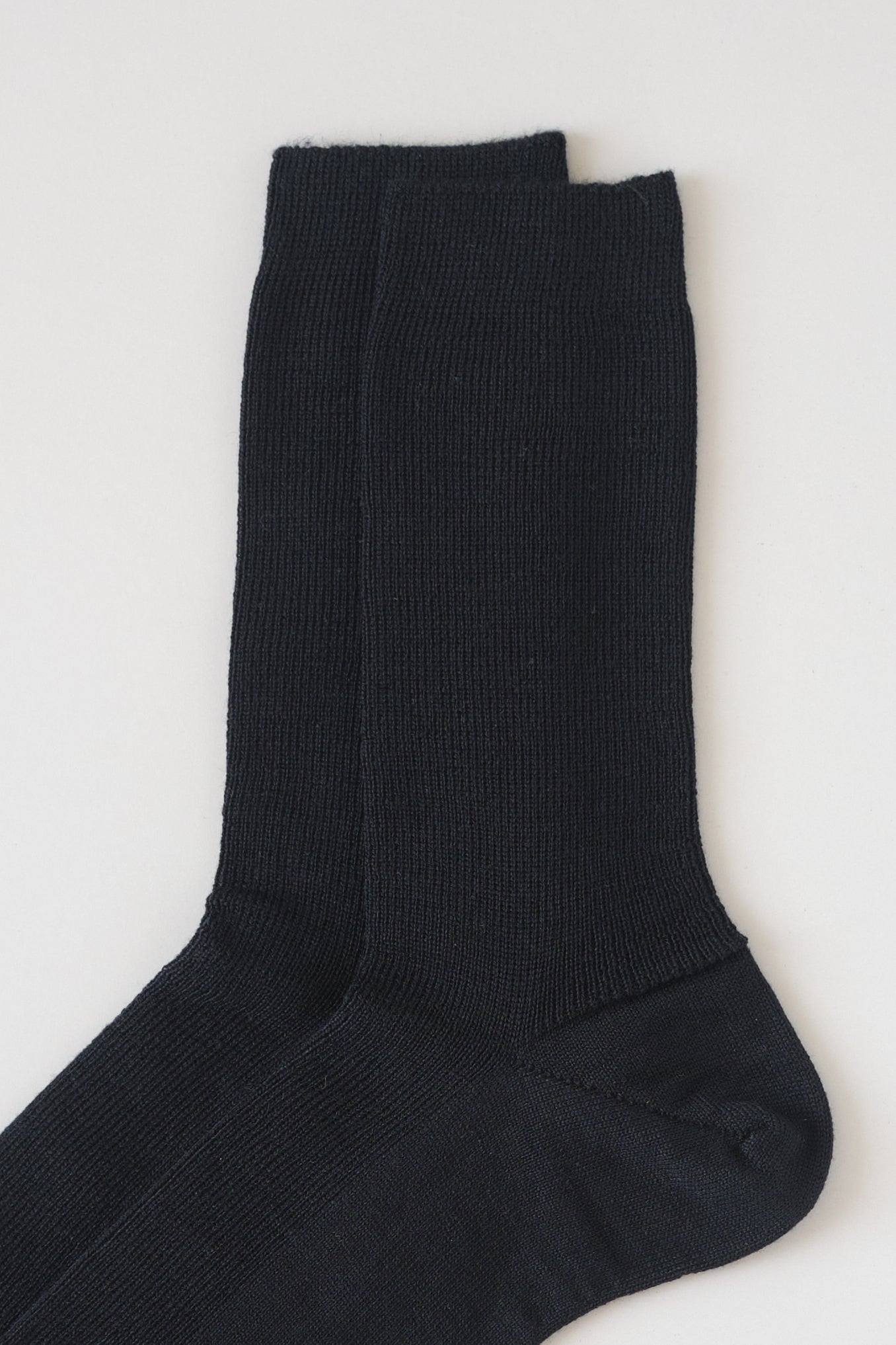 Organic wool socks – black