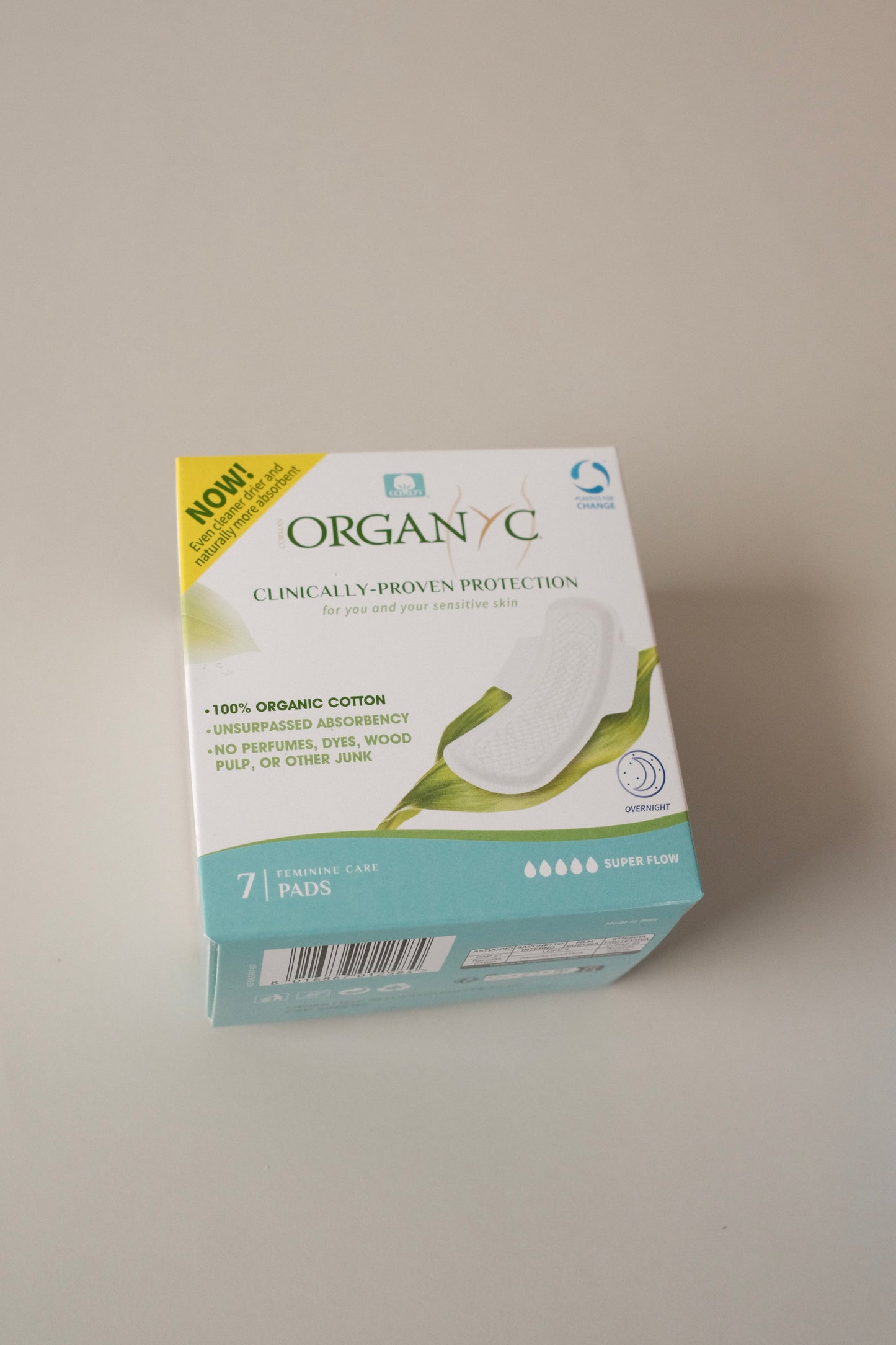 Organic cotton overnight protection pads - maximum coverage