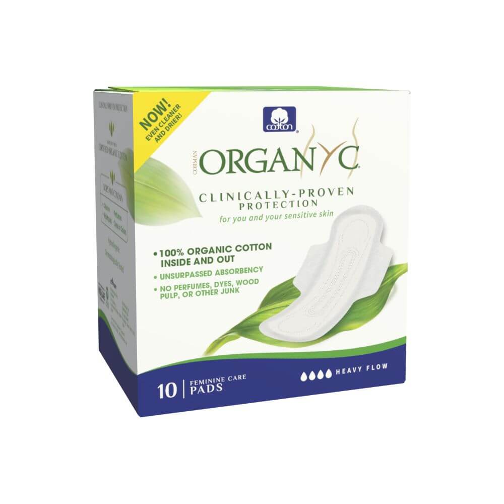 Organic cotton pads - heavy flow