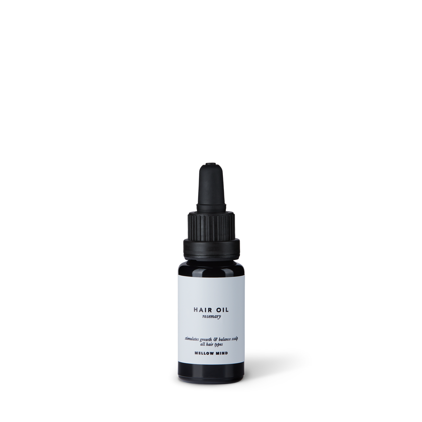 Rosemary hair oil with dropper bottle for easy scalp application