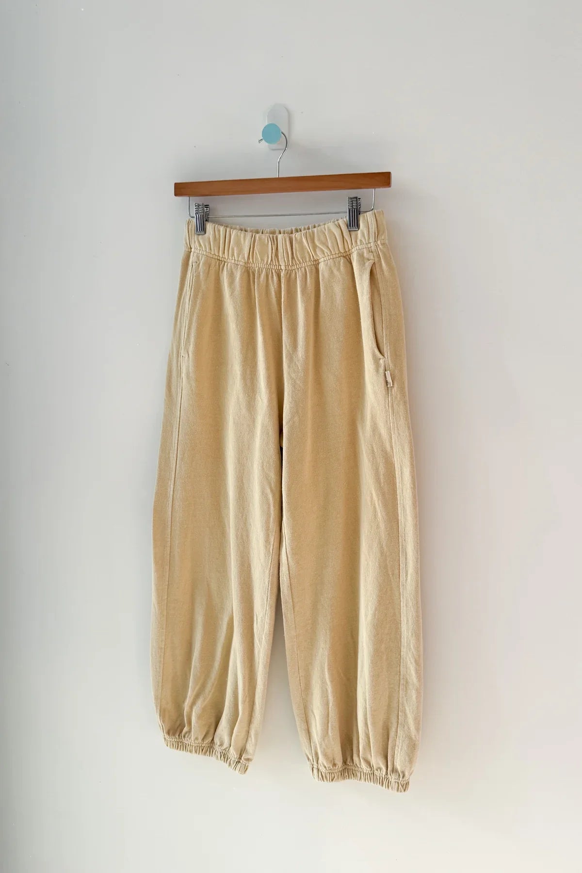 Balloon pants, heavyweight cotton – butter