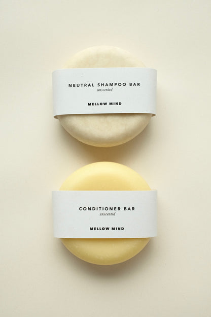 Shampoo & conditioner bar set