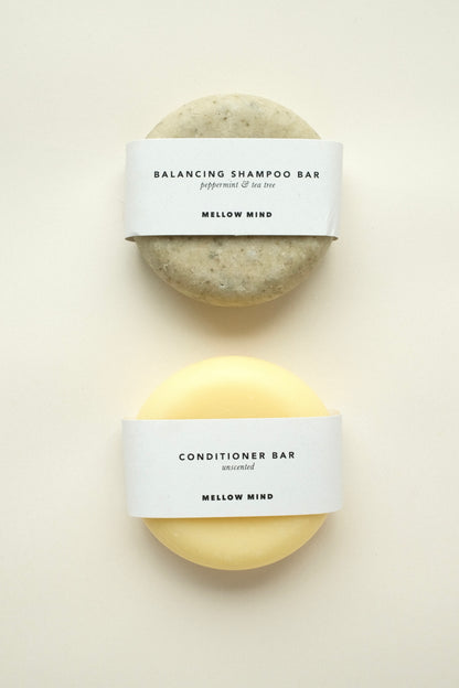 Shampoo & conditioner bar set