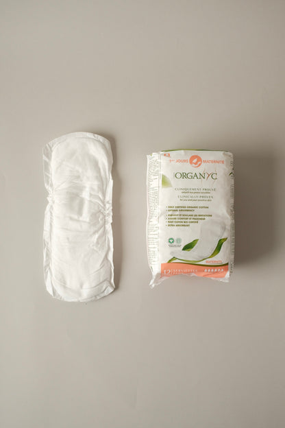 Organic cotton postpartum pads –  12 pcs