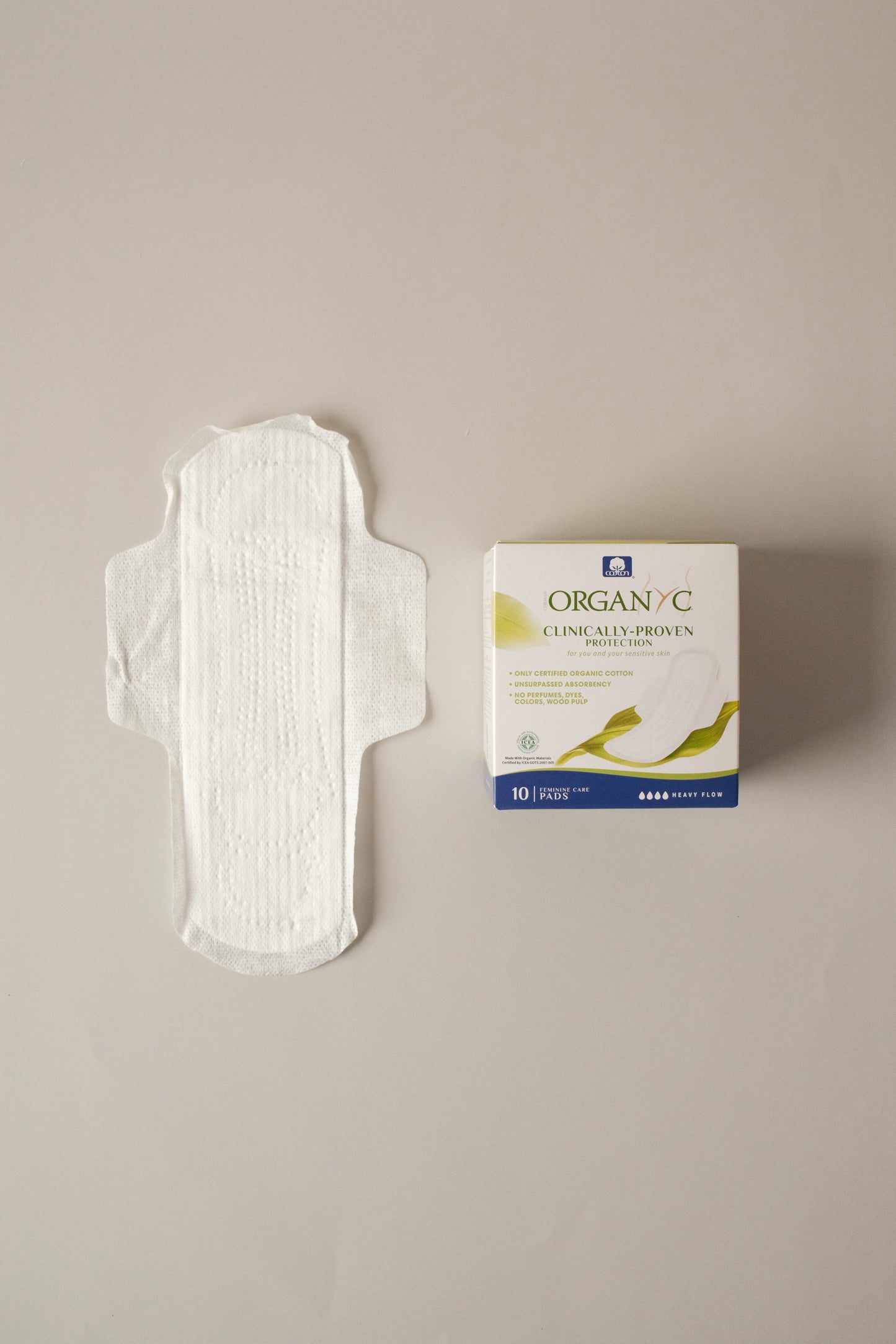 Organic cotton pads - heavy flow