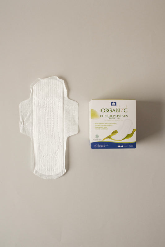 Organic cotton pads - heavy flow