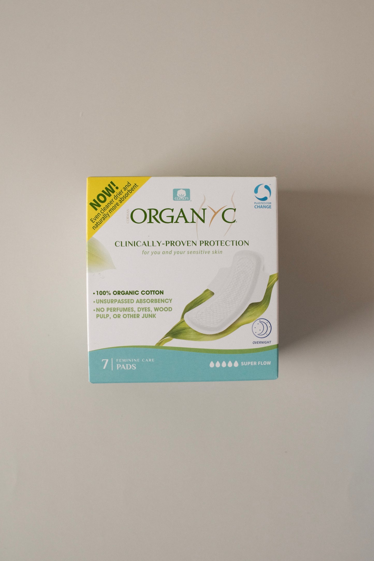 Organic cotton overnight protection pads - maximum coverage