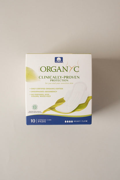 Organic cotton pads - heavy flow