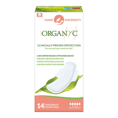 Organic cotton maternity home pads –  14 pcs