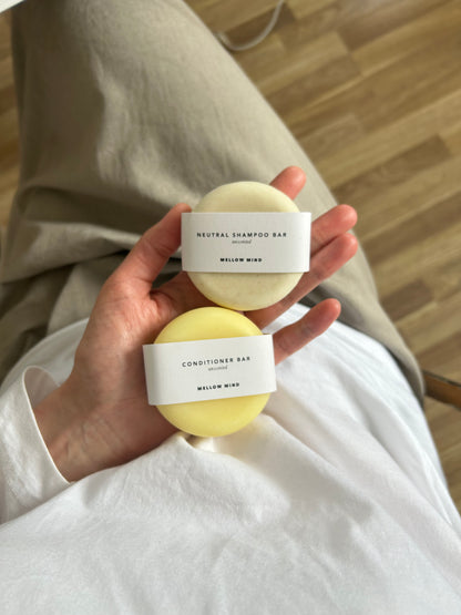 Shampoo & conditioner bar set