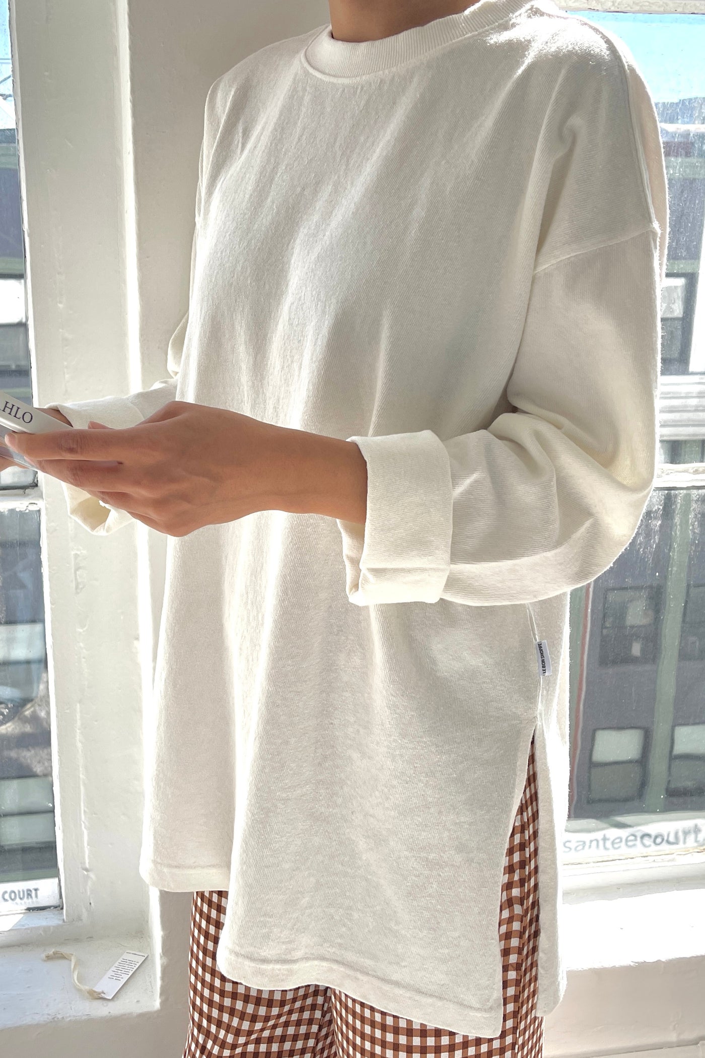 Sunday tee, heavyweight cotton – white