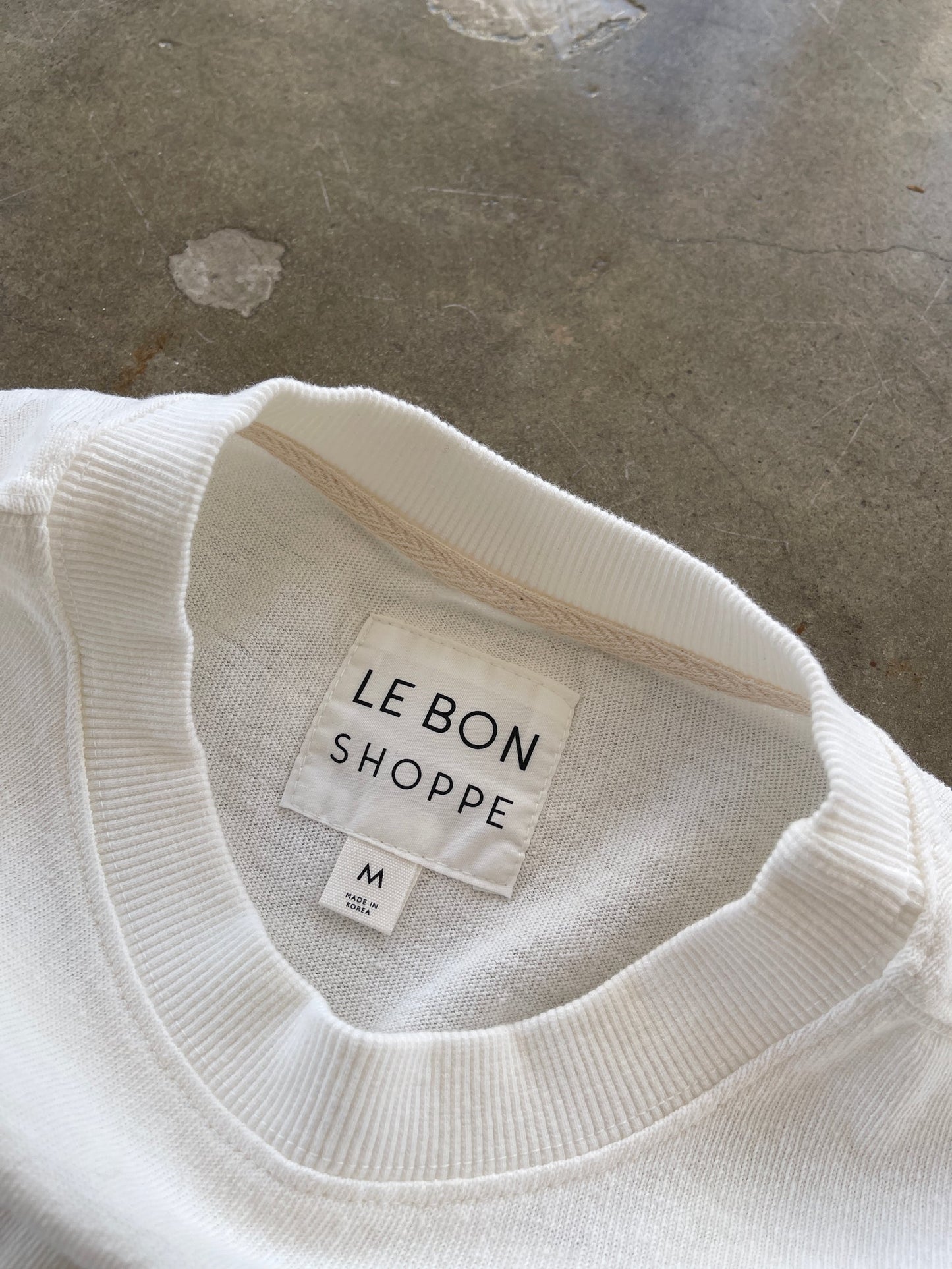 Sunday tee, heavyweight cotton – white