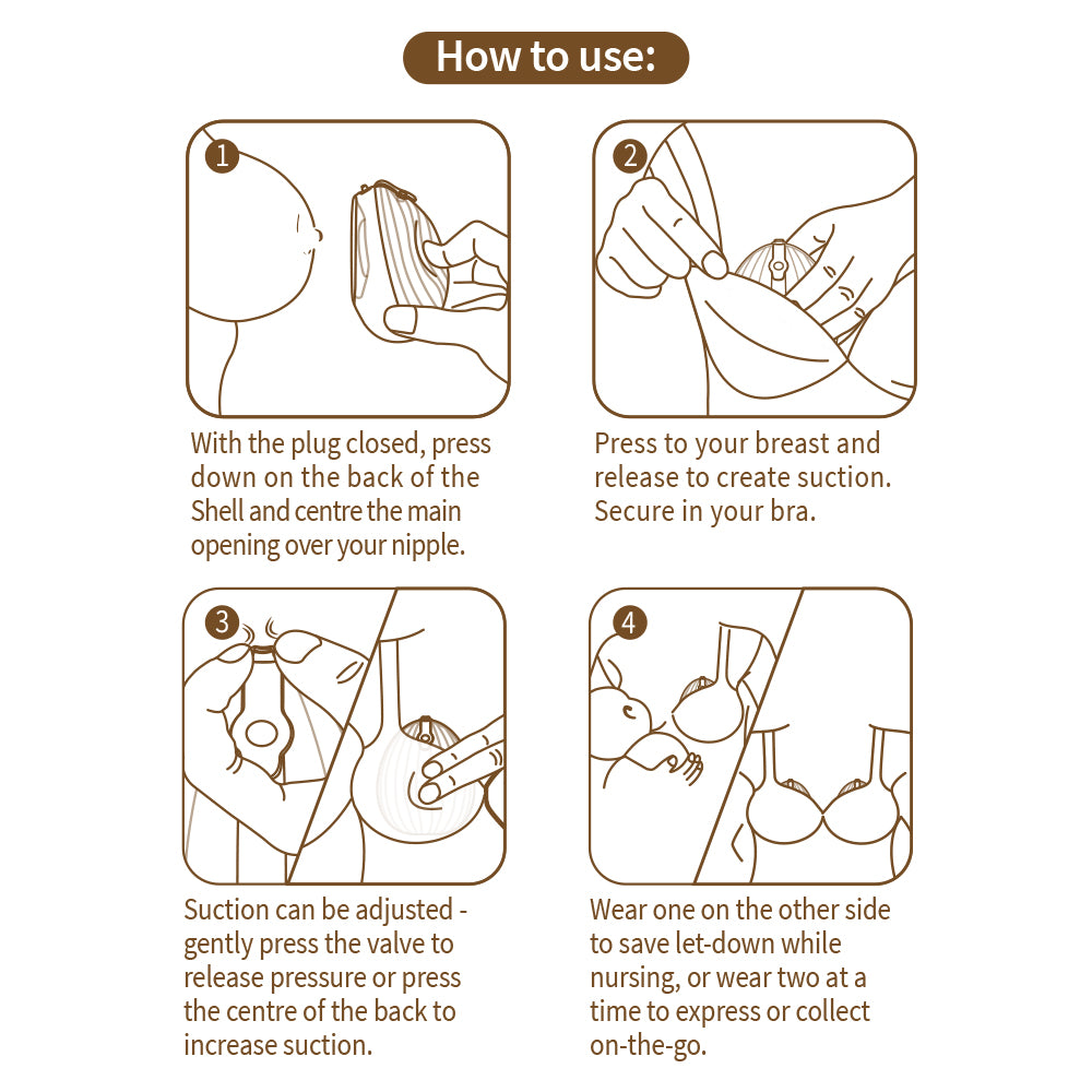 Shell wearable silicone pump
