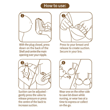 Shell wearable silicone pump
