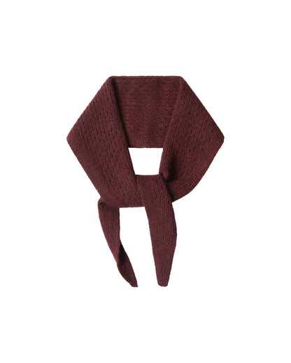 Organic knit bandana – bordeaux