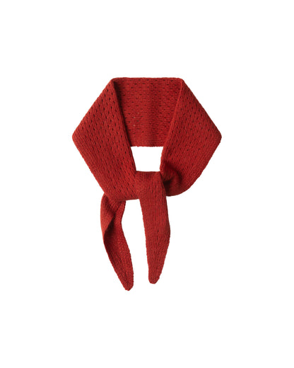 Organic knit bandana – cranberry