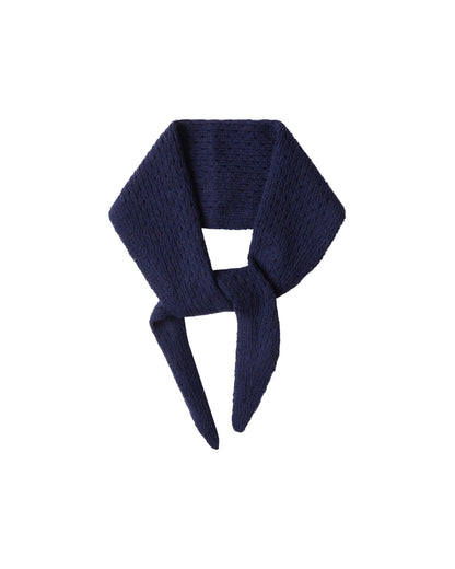 Organic knit bandana – navy