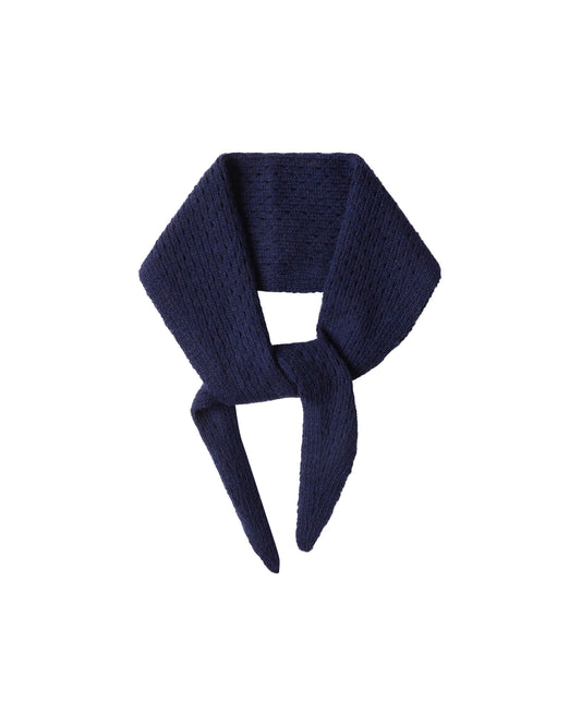 Organic knit bandana – navy