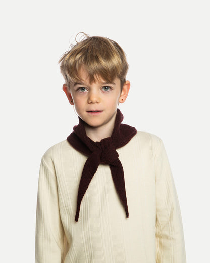 Organic knit bandana – bordeaux