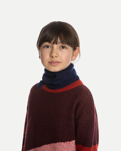 Organic knit bandana – navy