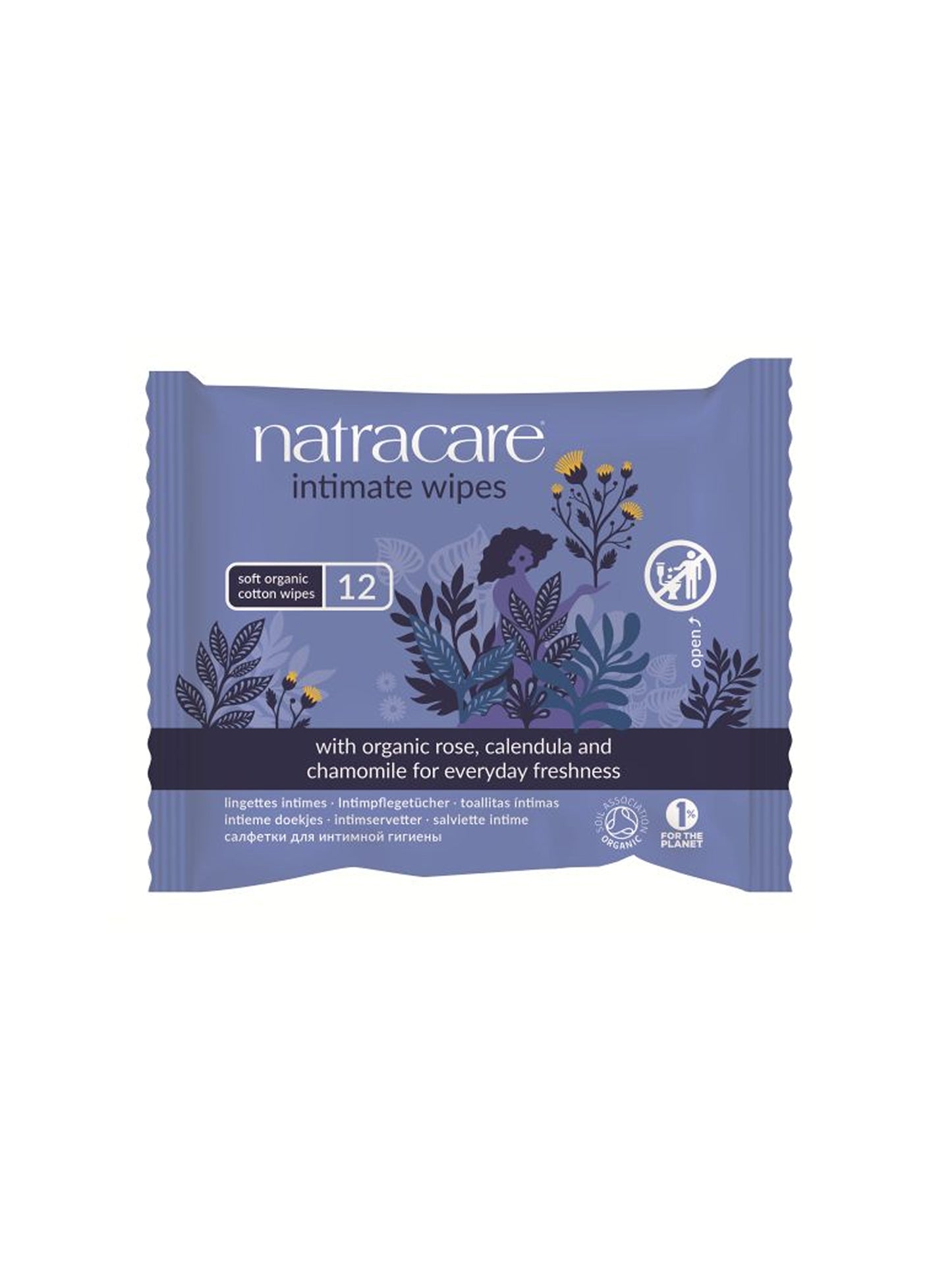 Organic intimate wipes
