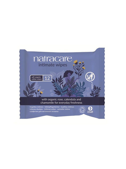 Organic intimate wipes