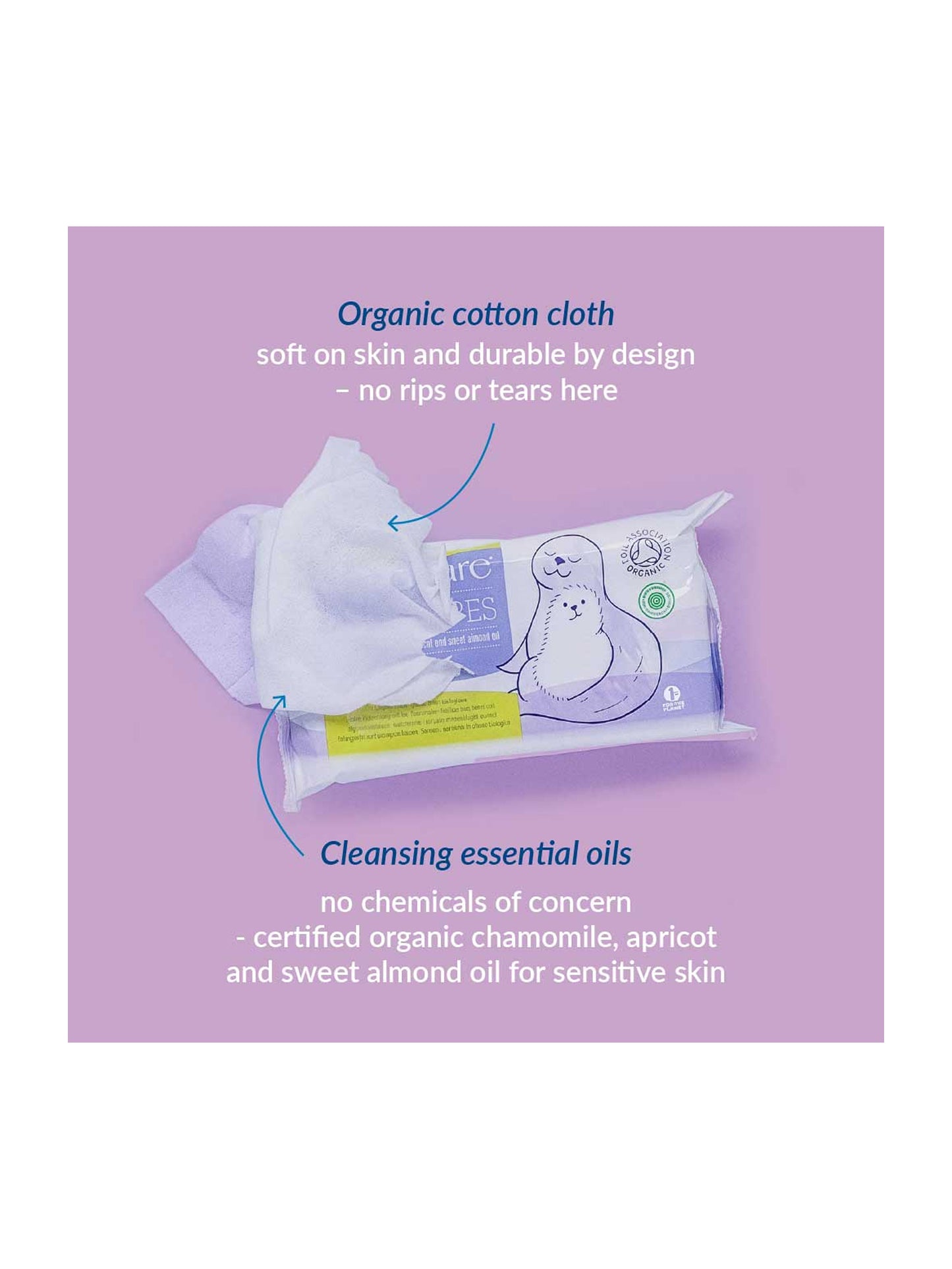 Organic baby wipes
