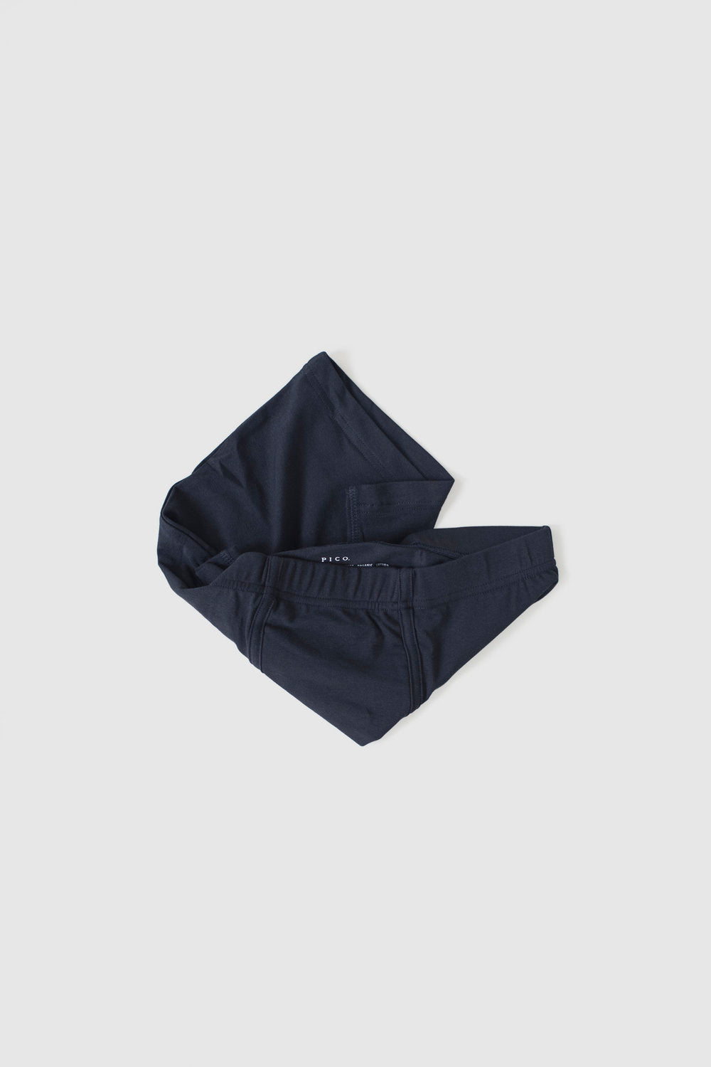 Pico organic cotton trunks folded on grey background