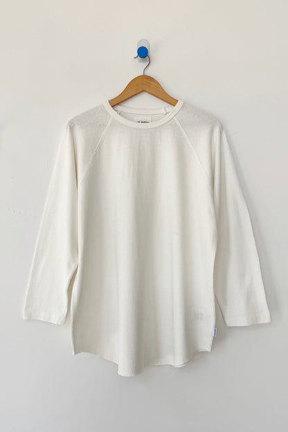 Raglan tee, heavyweight cotton – white