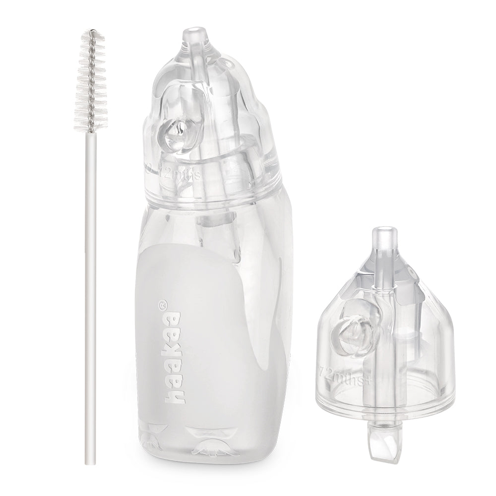 Haakaa baby nasal aspirator set with two tips and cleaning brush