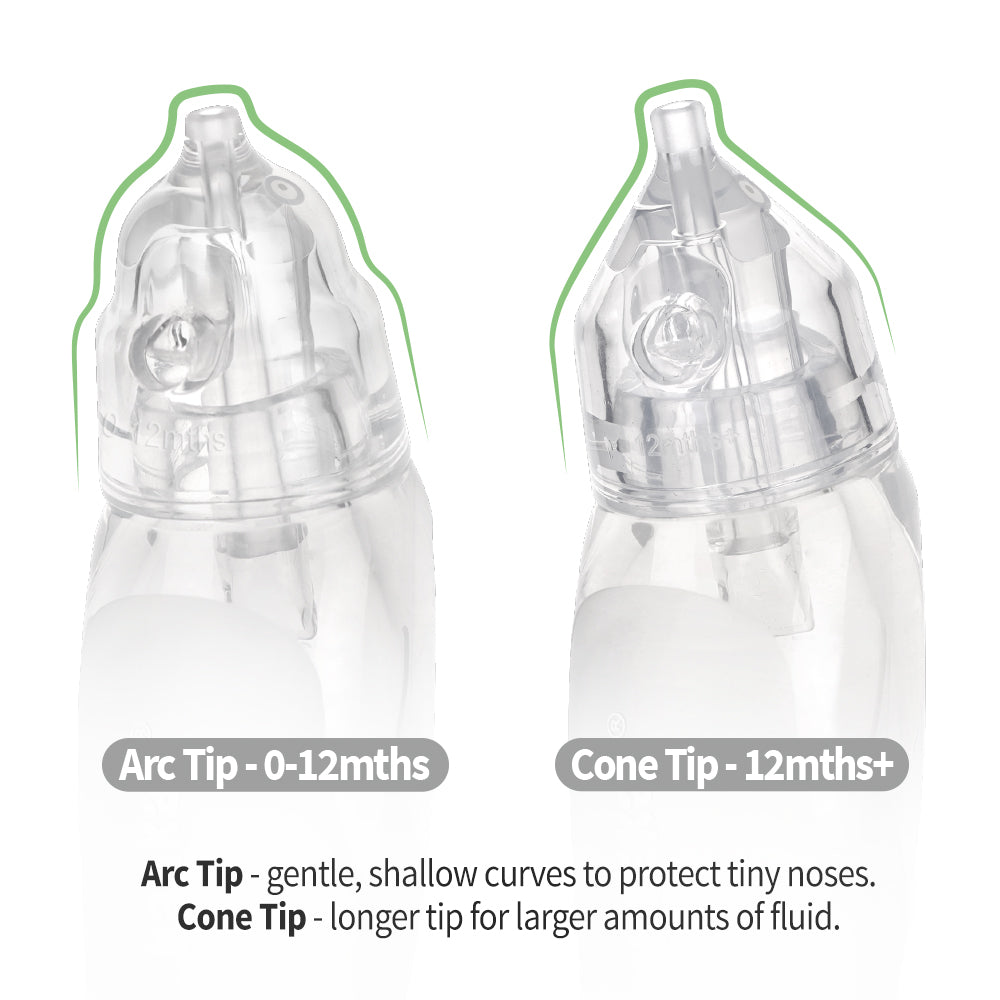 Baby nasal aspirator tip comparison arc for newborns cone for toddlers