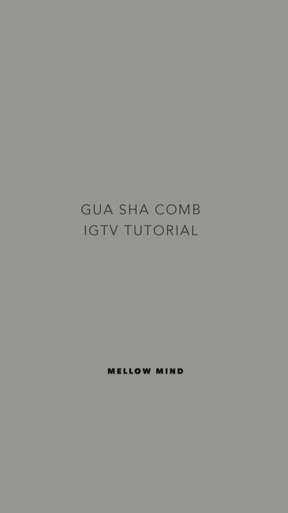 Jade gua sha comb