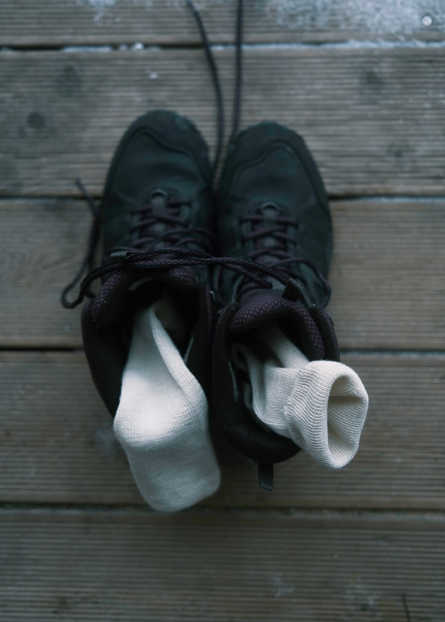 Organic wool socks – natural white